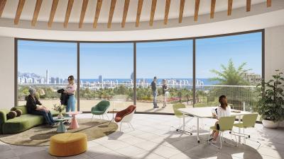 Serpentine, Appartements avec vue sur la mer à Finestrat in España Casas